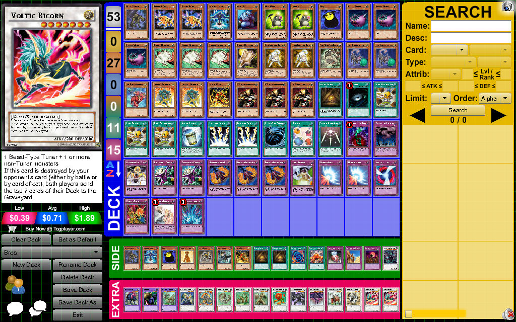 yugioh team unicorn deck Synchros FaDe Adventurer Plunder Patroll Deck: Creator: