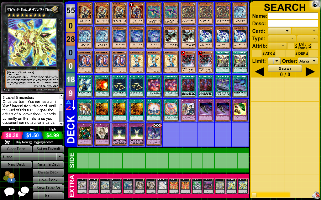 yugioh mizar deck YuGiOh ZeXal! Complete Mizael Deck! Number 107: Galaxy-Eyes Tachyon Drag + Bonus