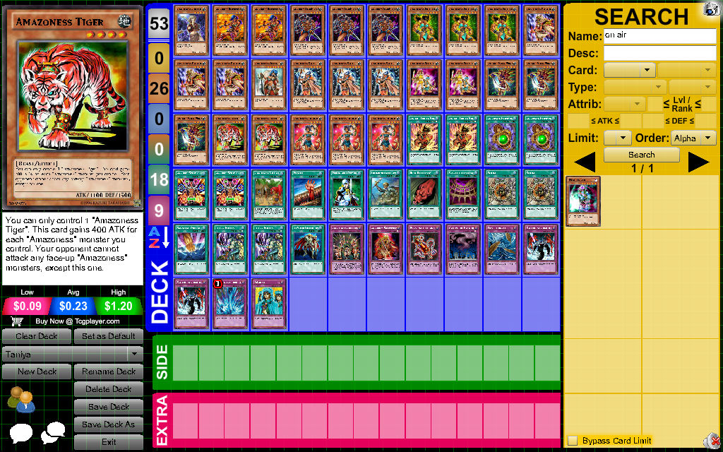 yugioh tania deck Yugioh Tania Amazoness Deck Profile