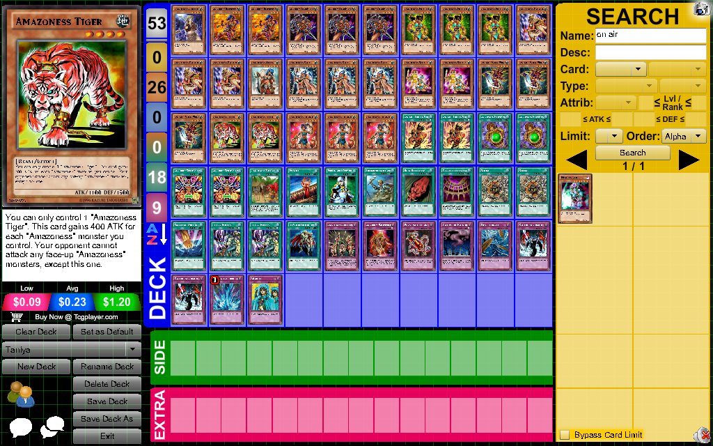 yugioh tania deck Baraja Amazonas Speed Duel Yu-gi-oh! Original Tania (Tag Force) | Yu-Gi-Oh!