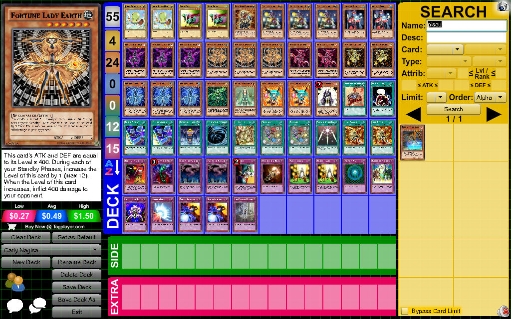 yugioh carly carmine deck x Fortune Monsters Dark Signer Carly Carmine |