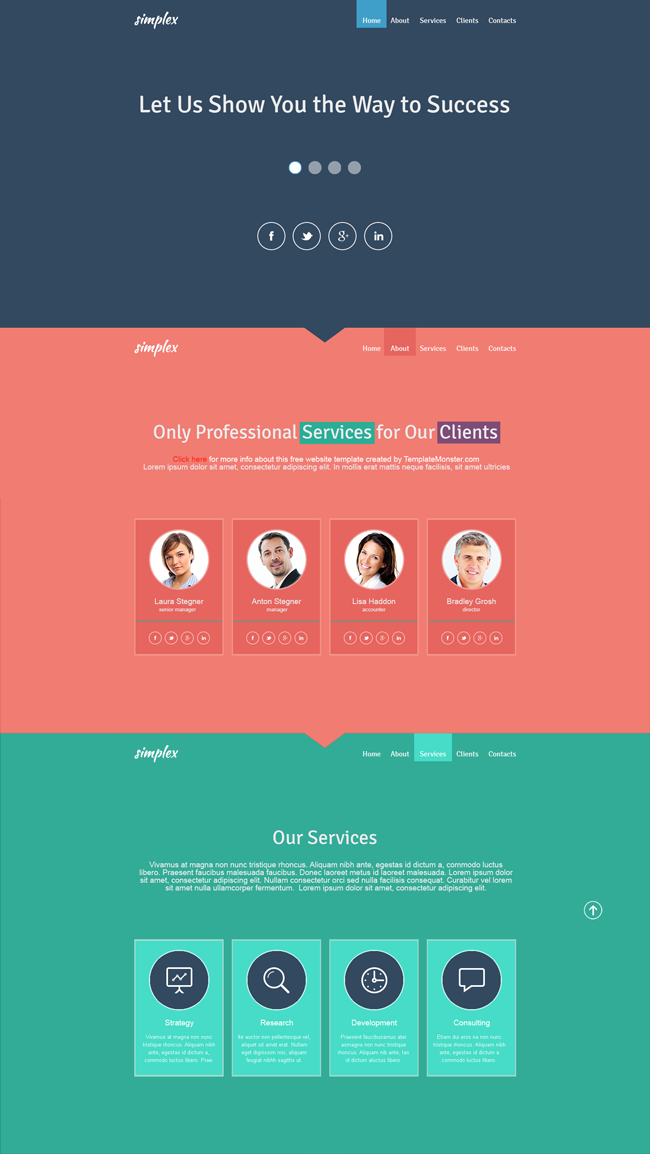 Loot #7 Single Page Website Template FREE PSD