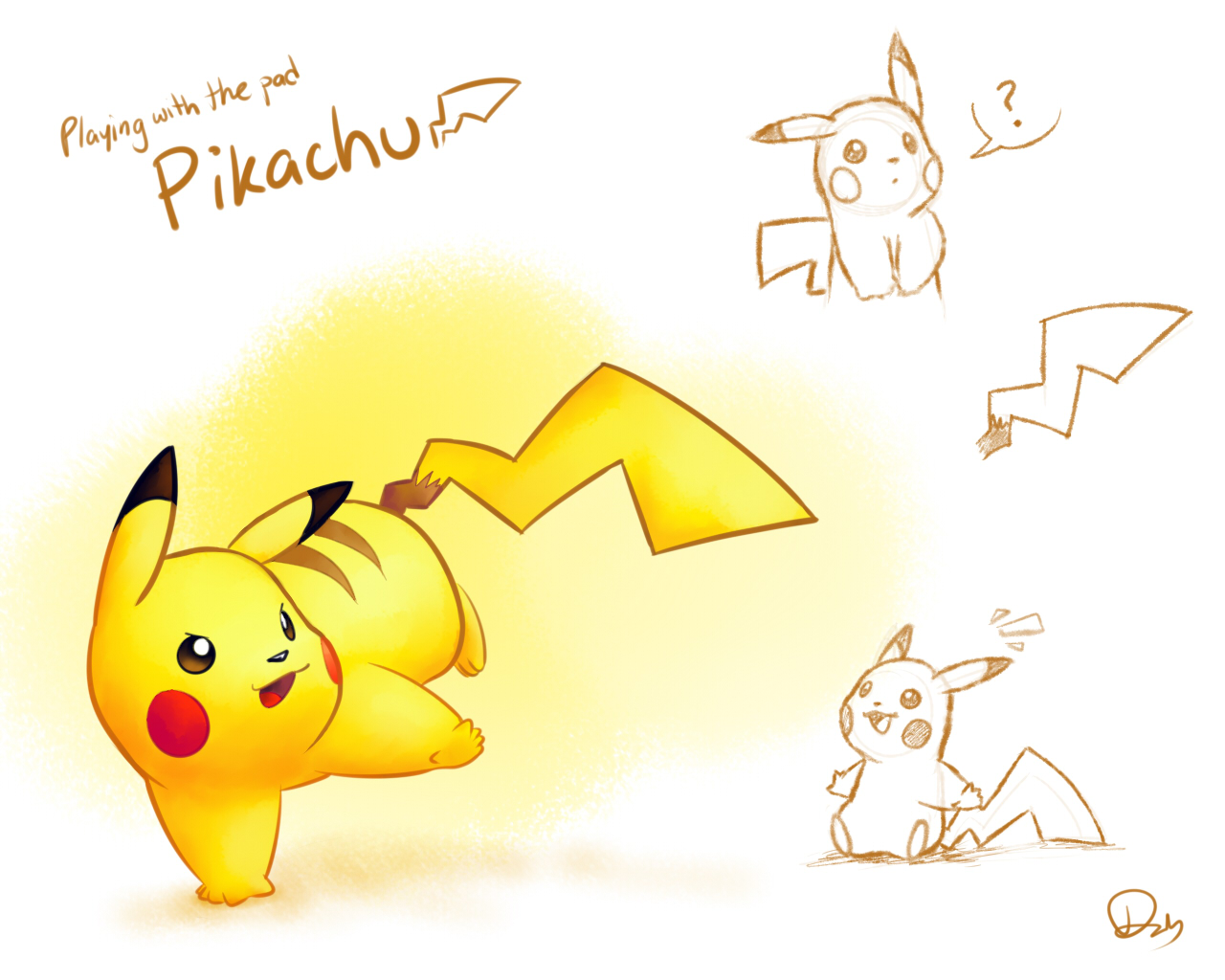 Playing with the pad - Pikachu