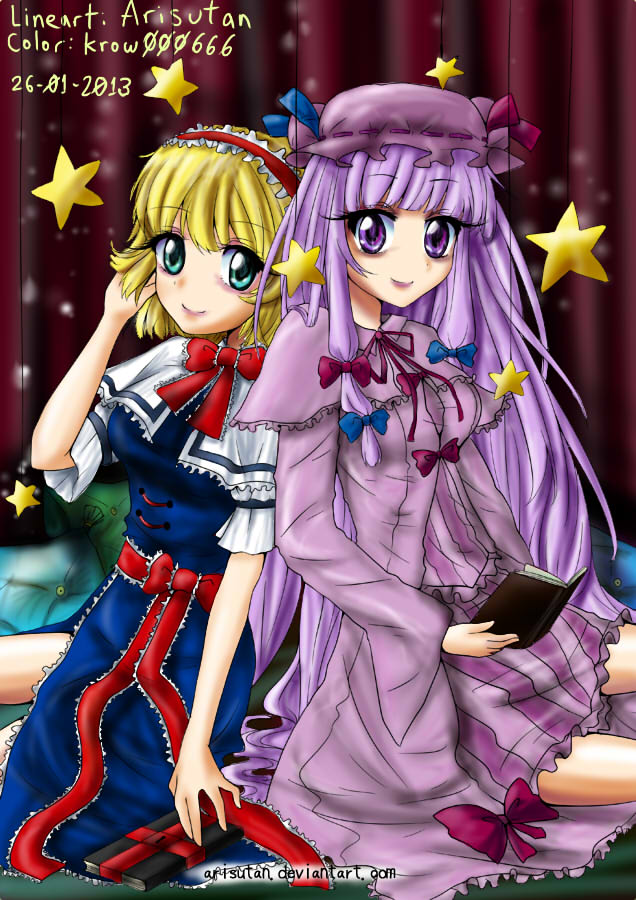 Color - Alice And Patchouli Touhou-Arisutan