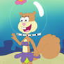 Sandy Cheeks without her suit