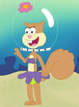 Sandy Cheeks without her suit