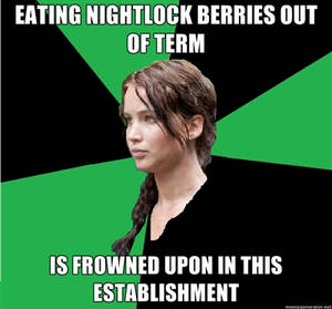 Nightlock Advice From Katniss - HG MEME