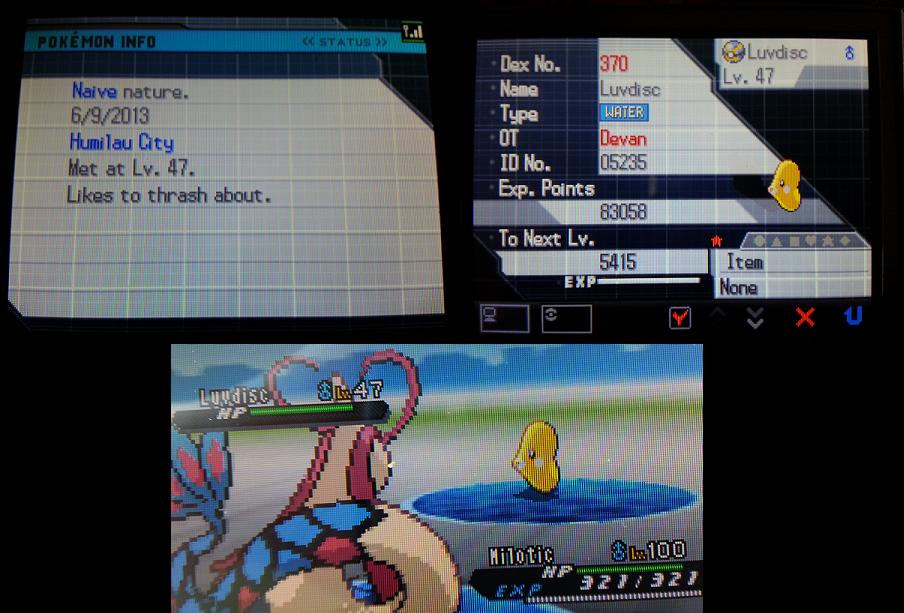 OMG! RANDOM Legit Shiny Luvdisc in Black2