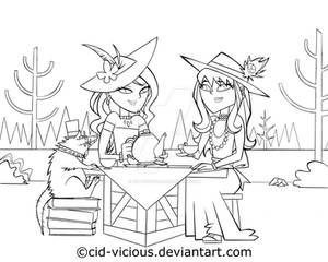 Tea Party - lineart