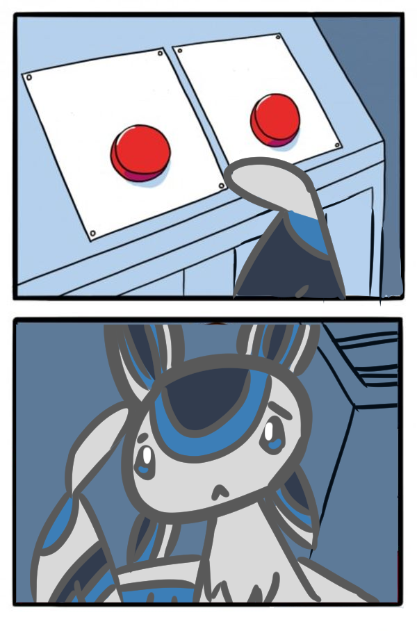 Button Meme Format two buttons meme (meme template #2) by Lineon-RL on DeviantArt