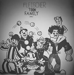 Max Fleischer Toon Family Photo, 1947