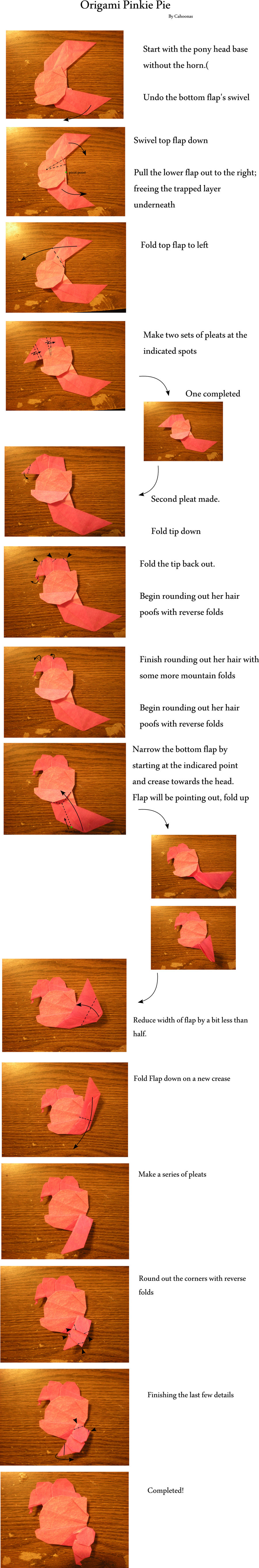 Origami Pinkie Pie Head