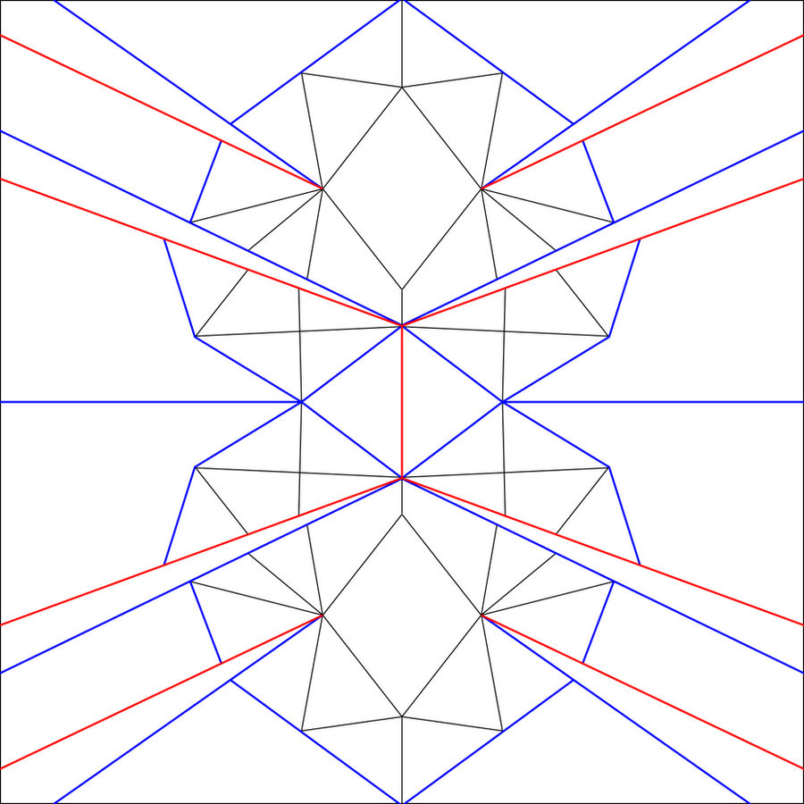 Fire Ruby Crease Pattern