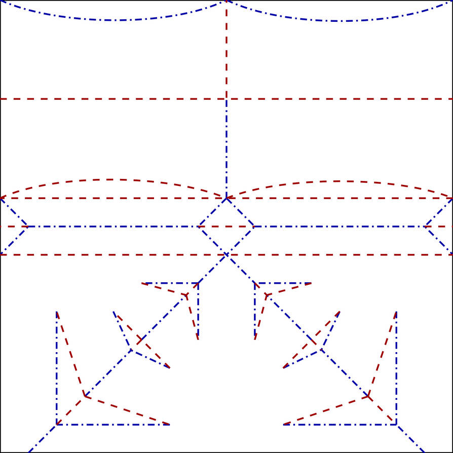 Origami Trojan Helmet Crease Pattern by Cahoonas