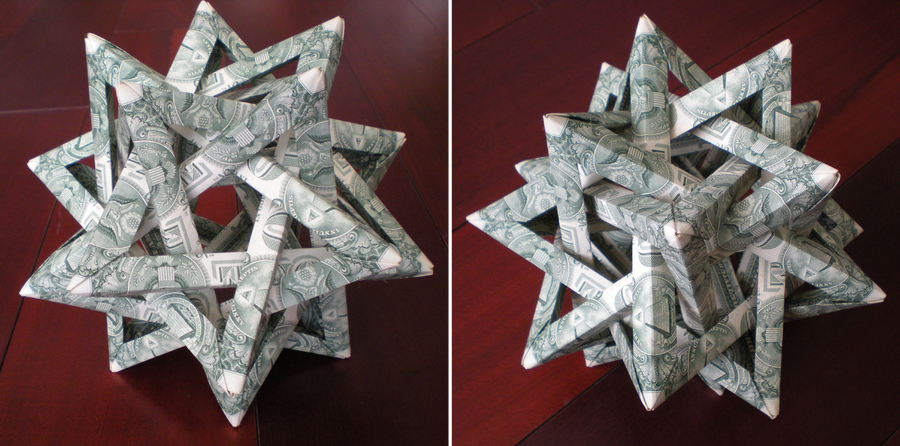 Intersecting Dollar Tetrahedron [Tom Hull]