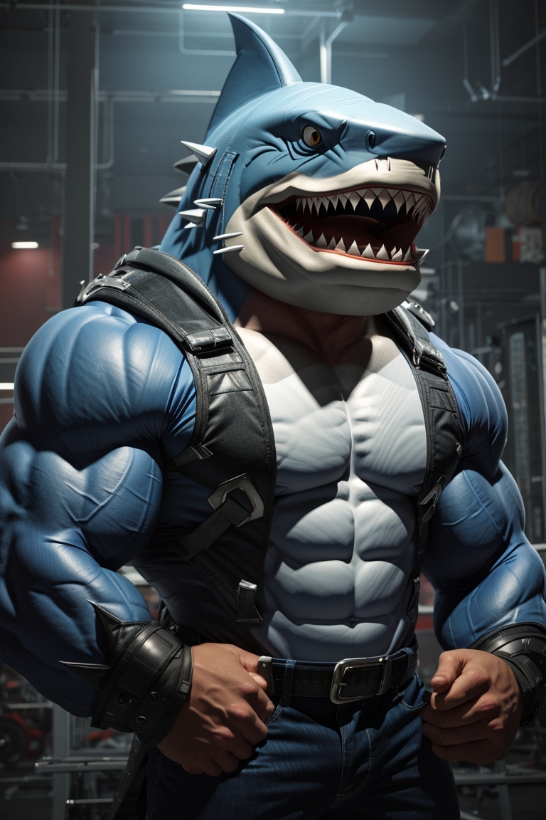 Shark Deviantart Muscle shark man by Swat47 on DeviantArt