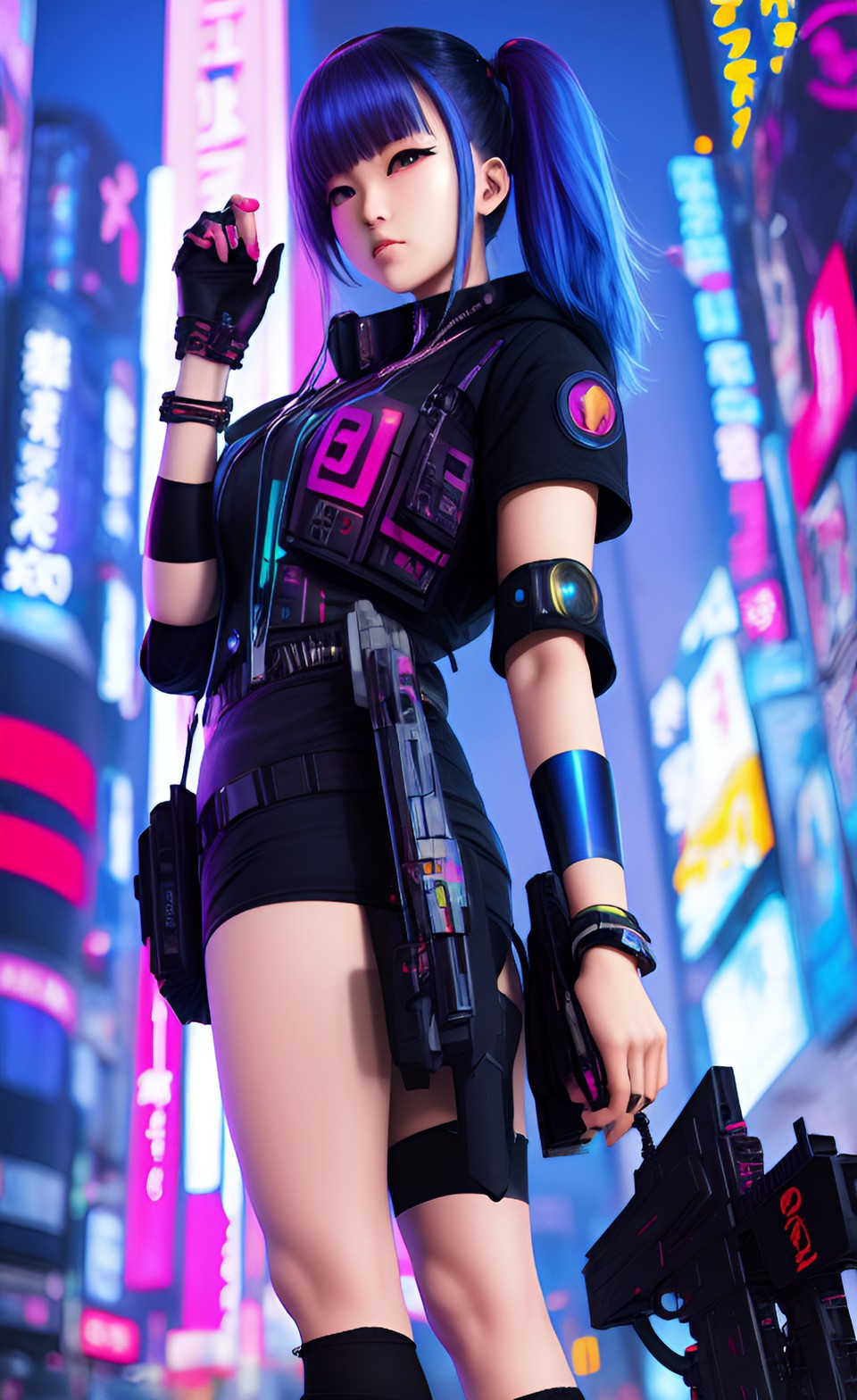 Cyberpunk Anime Girl by Afrial on DeviantArt