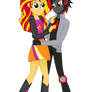 Sunset Shimmer and Shadow