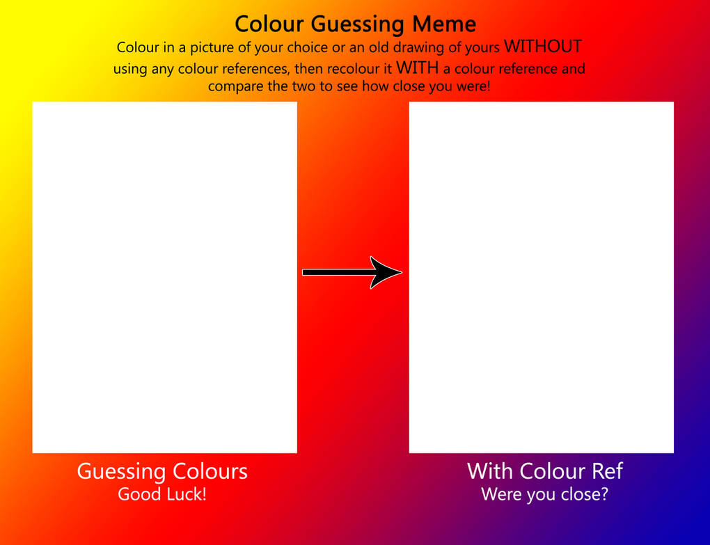 Color Deciding Meme Colour Guessing Meme by DeannaPhantom13 on DeviantArt