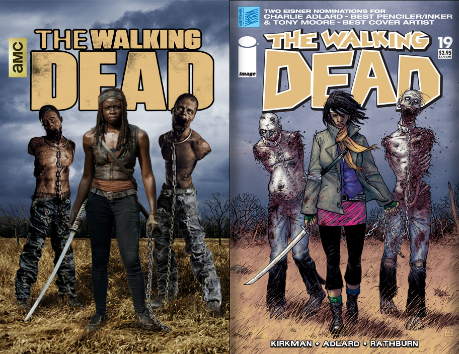 The Walking Dead #19 cover photoshopped