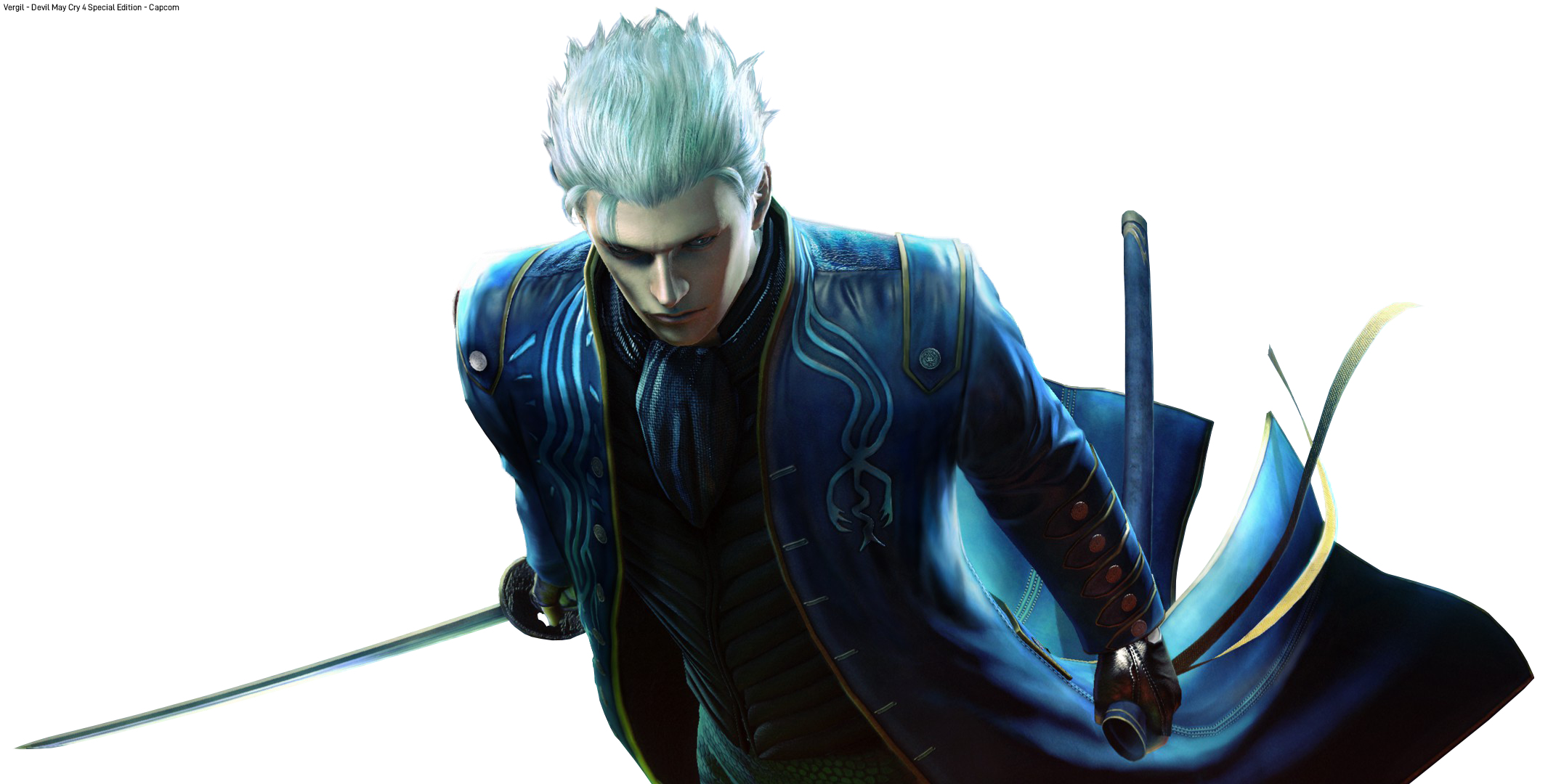 Devil May Cry 3 Vergil Promo Art Render PNG by VigoorDesigns on