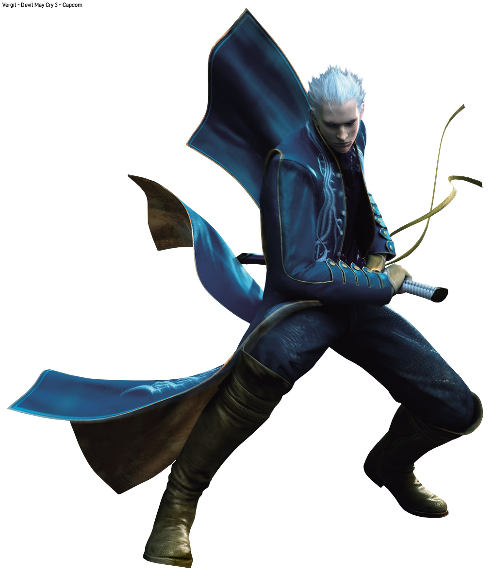 Devil May Cry 3 Vergil Promo Art Render PNG by Phisign on DeviantArt