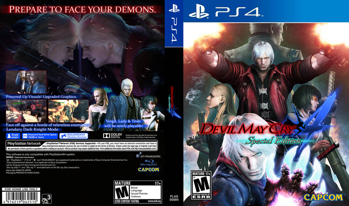 DmC Devil May Cry: Ultimate Edition PS4 Cover Art by TrinityNexus384 on  DeviantArt