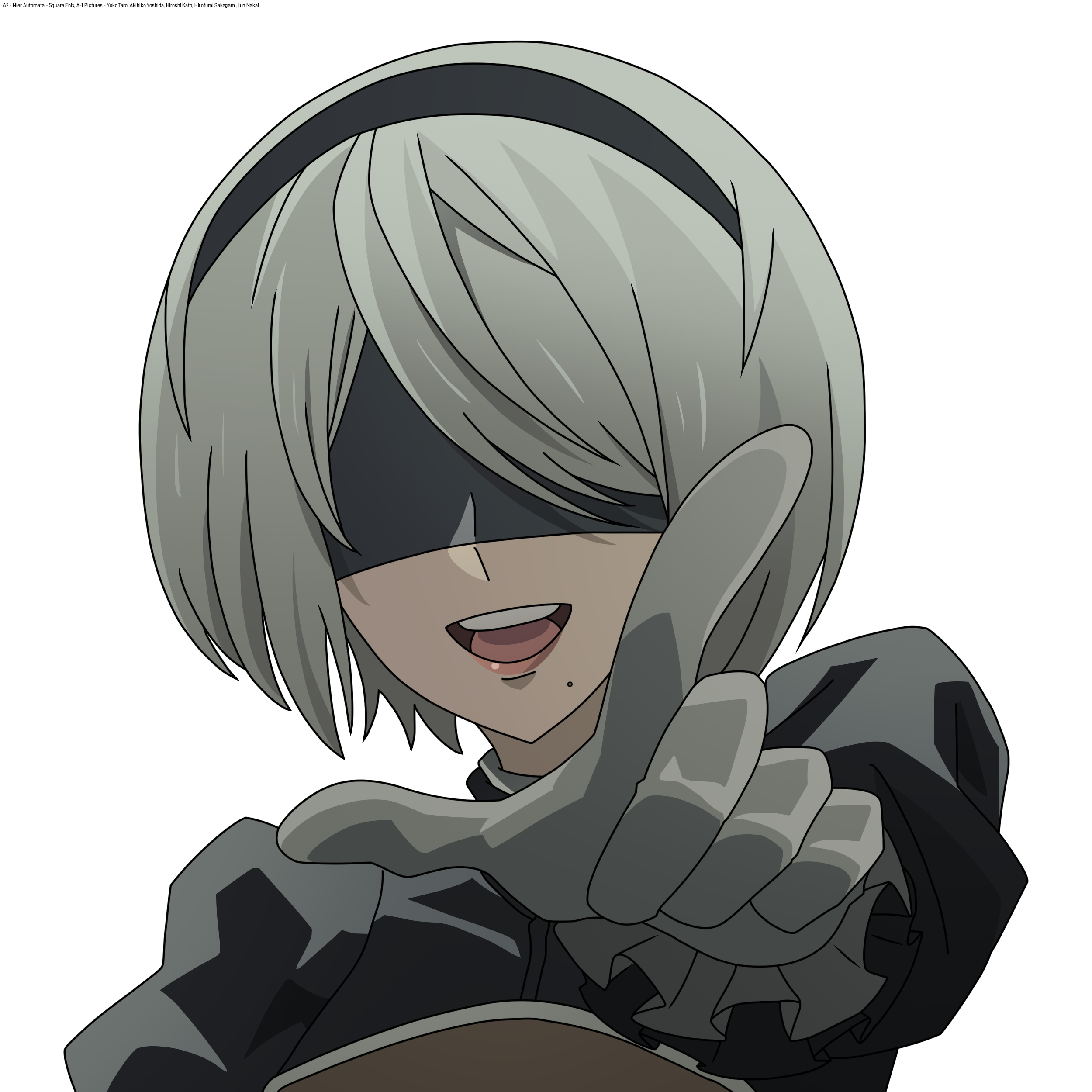 Nier Automata Anime A2 That's Right Vector PNG by VigoorDesigns on ...