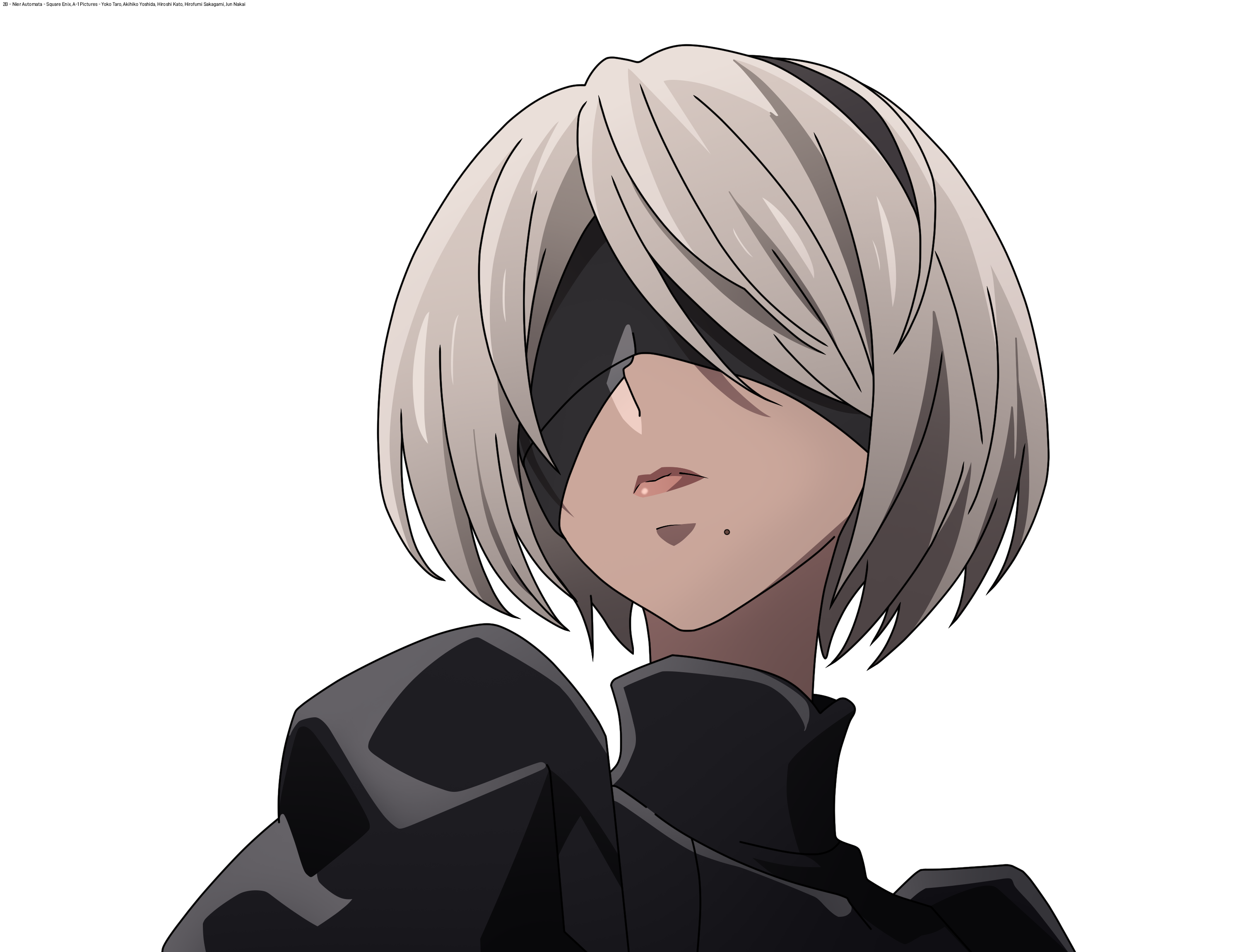 Nier Automata Anime 2B Vector PNG by VigoorDesigns on DeviantArt