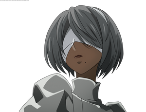 Nier Automata Anime 2P Vector PNG