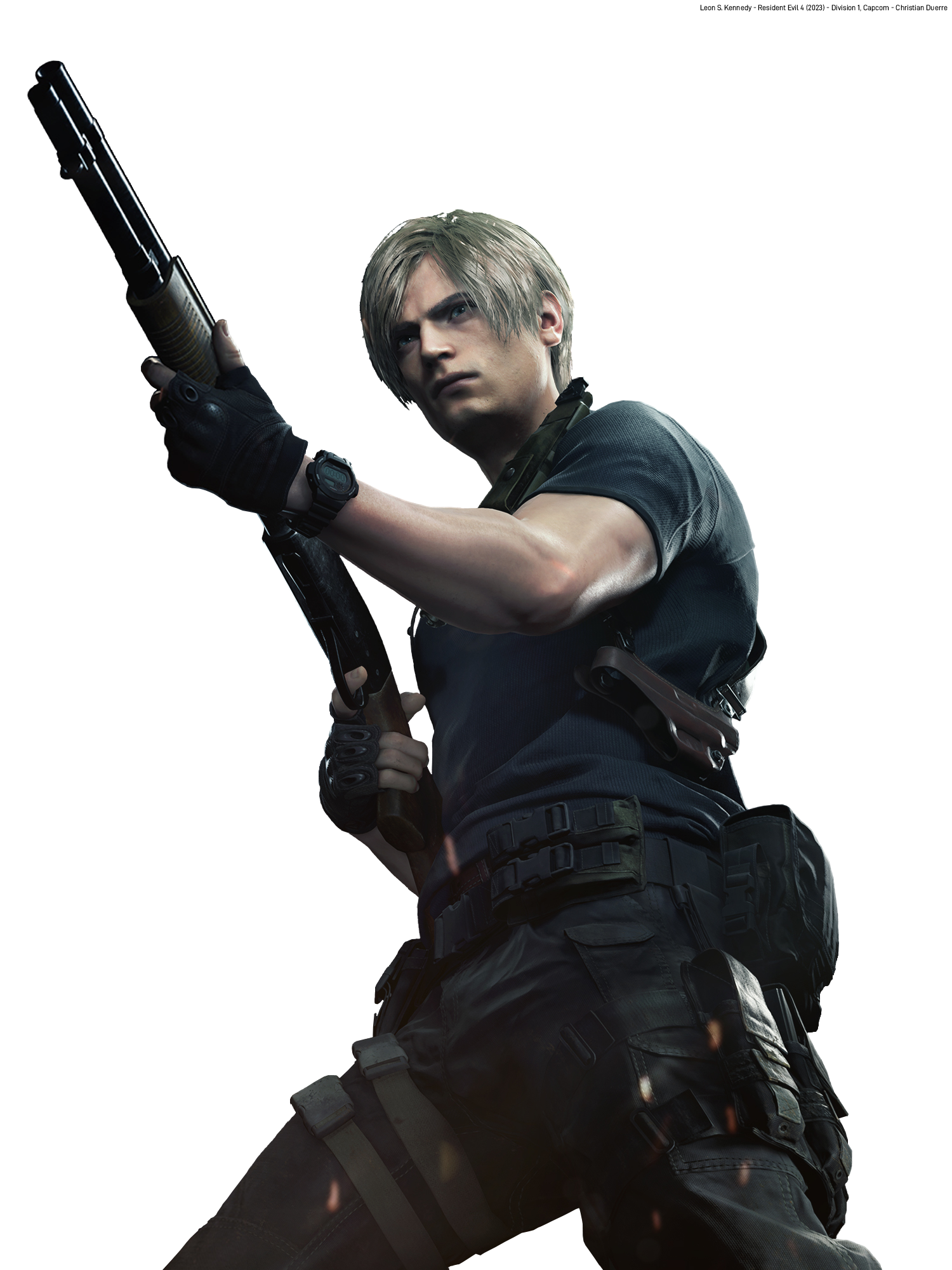 Resident Evil 4 Remake Leon Promo Render PNG by VigoorDesigns on DeviantArt