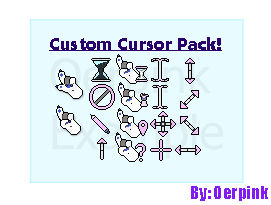 Cursor Pack Comm Example! by Oerpink on DeviantArt
