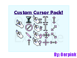 Cursor Pack Comm Example! by Oerpink on DeviantArt