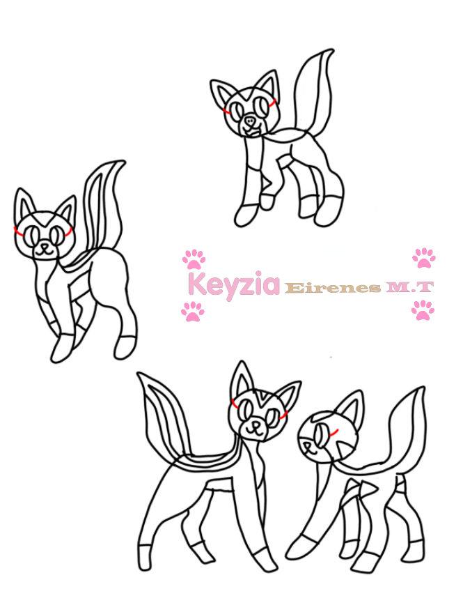 Four vicuskunk species base by Keyziathana2009 on DeviantArt