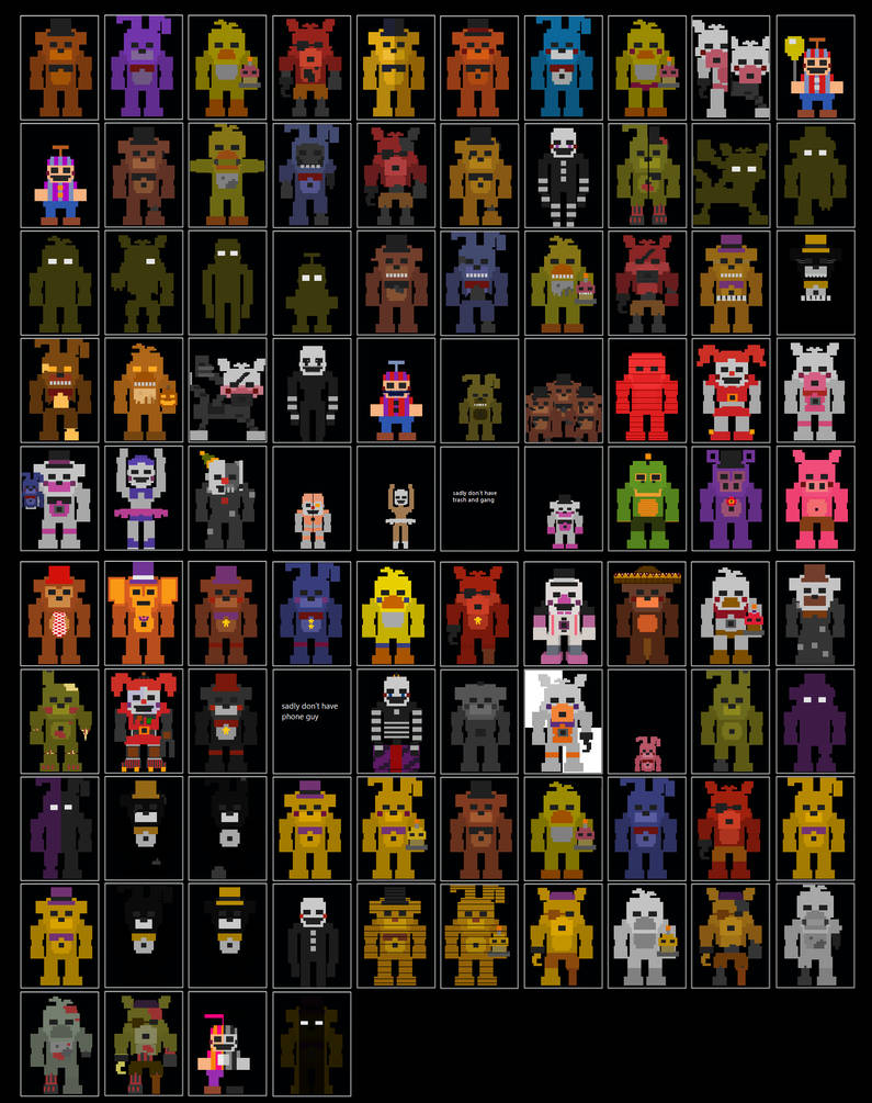 Ultimate custom night roster by treyboi1987 on DeviantArt