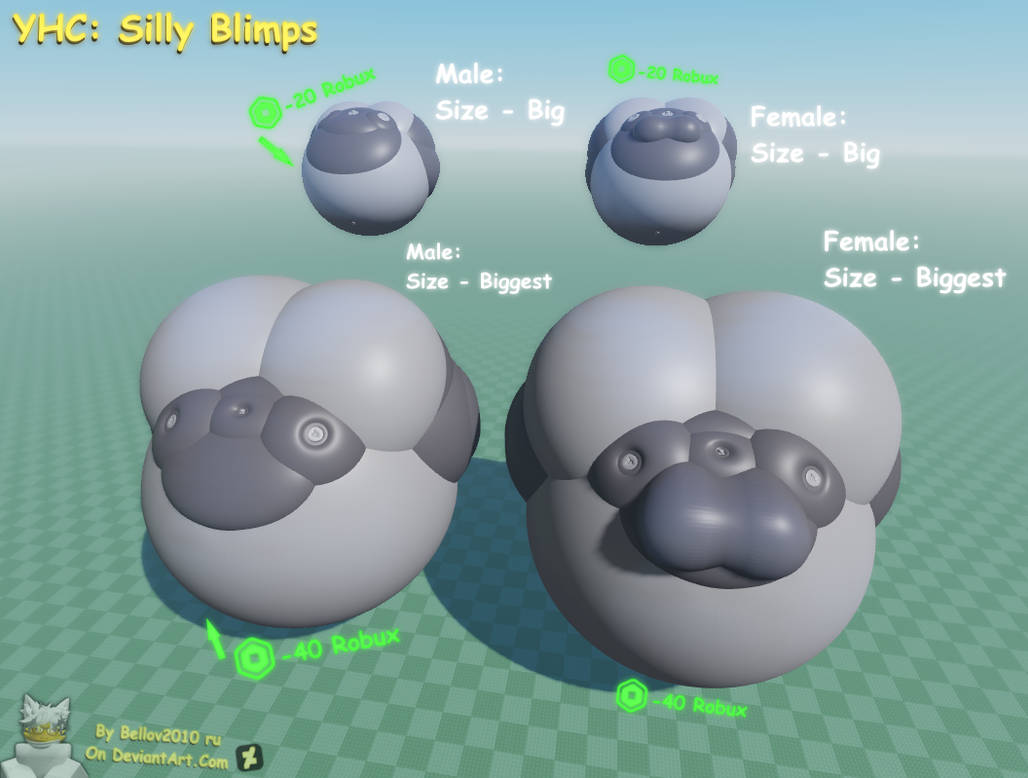 Comically Large Cyp YCH: Silly Blimps ( Check desc. ) by Bell-TheCatBoi on DeviantArt
