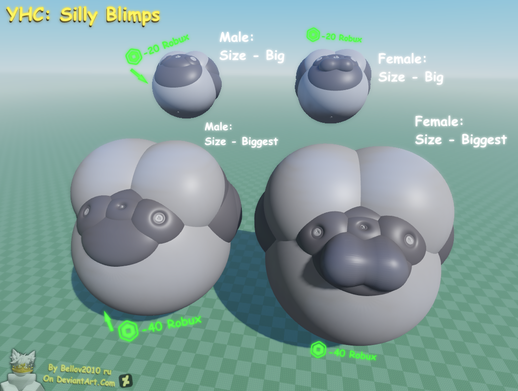 Comically Large Cyp YCH: Silly Blimps ( Check desc. ) by Bell-TheCatBoi on DeviantArt