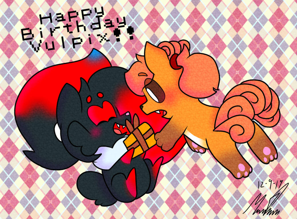 Vulpix Bday Happy birthday Vulpix! by drawtrash on DeviantArt