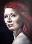 Woman with Red Hair by Dusanah