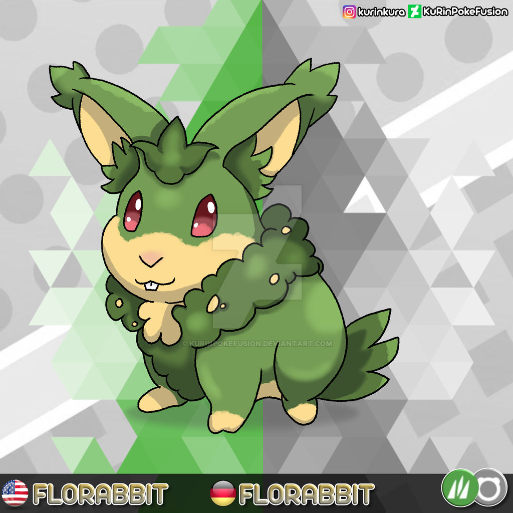 Fakemon: FLORABBIT by KuRinPokeFusion on DeviantArt