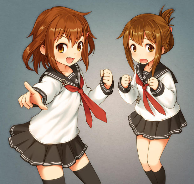 Ikazuchi and Inazuma by MedeaAgapishvili on DeviantArt