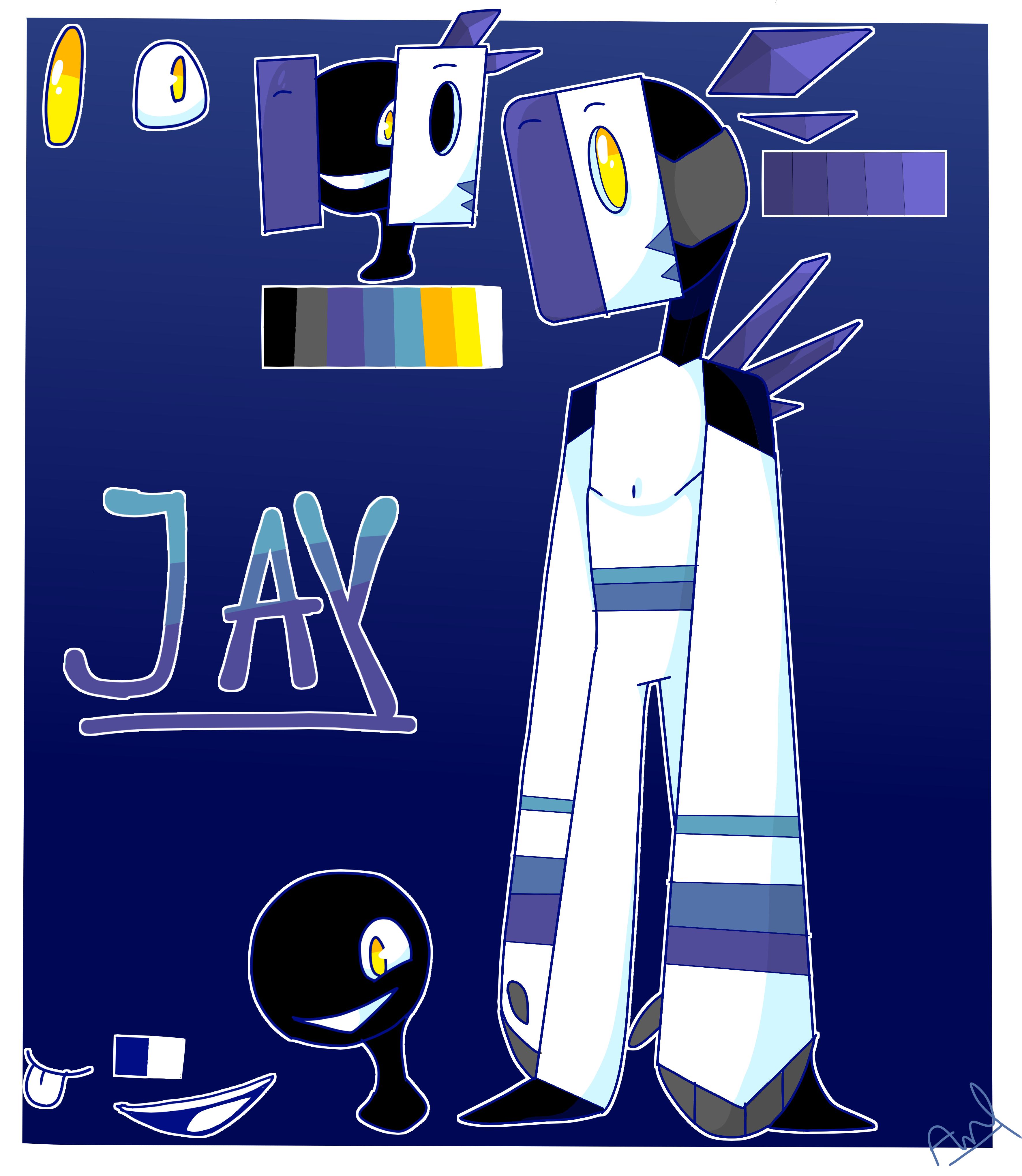 Jay (Ref. sheet) by RozzyKaynin on DeviantArt