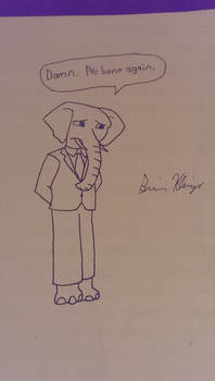 Disappointed Elephant Lawyer