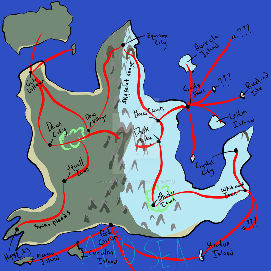 Arsi Robe Map Arashi Region Map and Routes by OddEyedWraith on DeviantArt