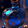 Glass magic bottle, with love potion or poison