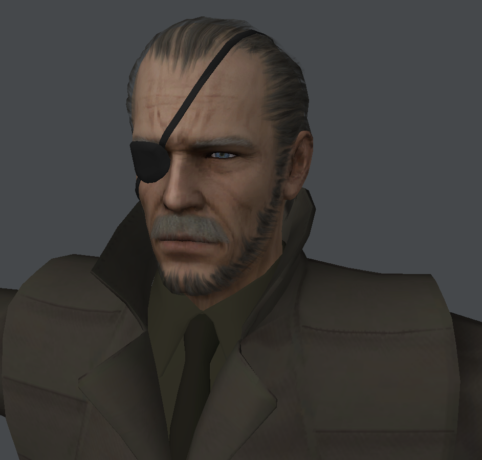 Big Boss METAL GEAR SOLID 4 3d model Close Up by FRANKASTER1987 on
