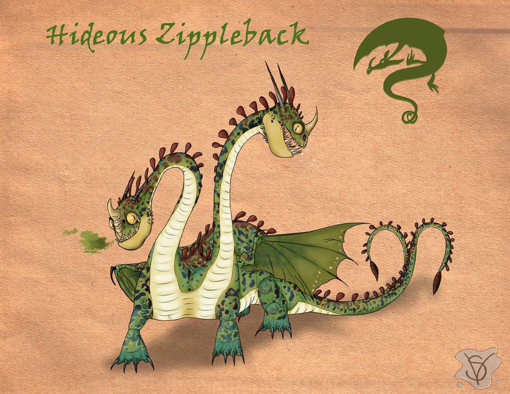 Hideous Zippleback species by SenterVeris on DeviantArt