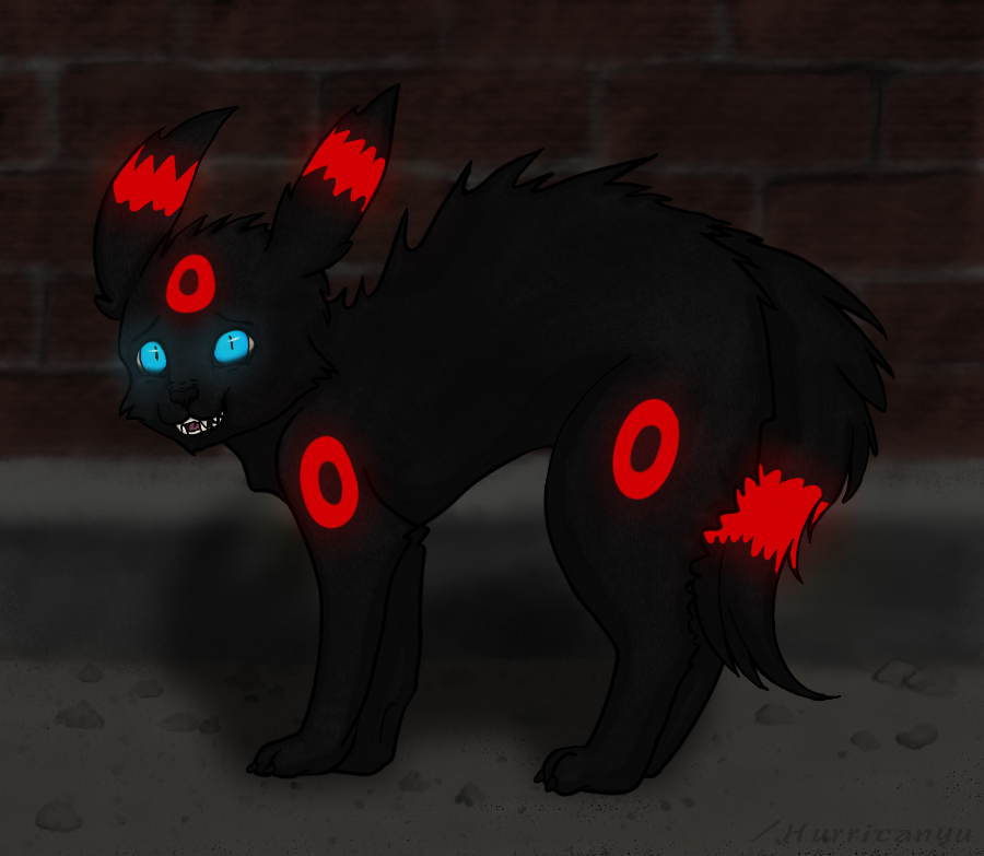 Red Ringed Umbreon Red Shiny Umbreon Cornered in Allyway by Hurricanyu on DeviantArt