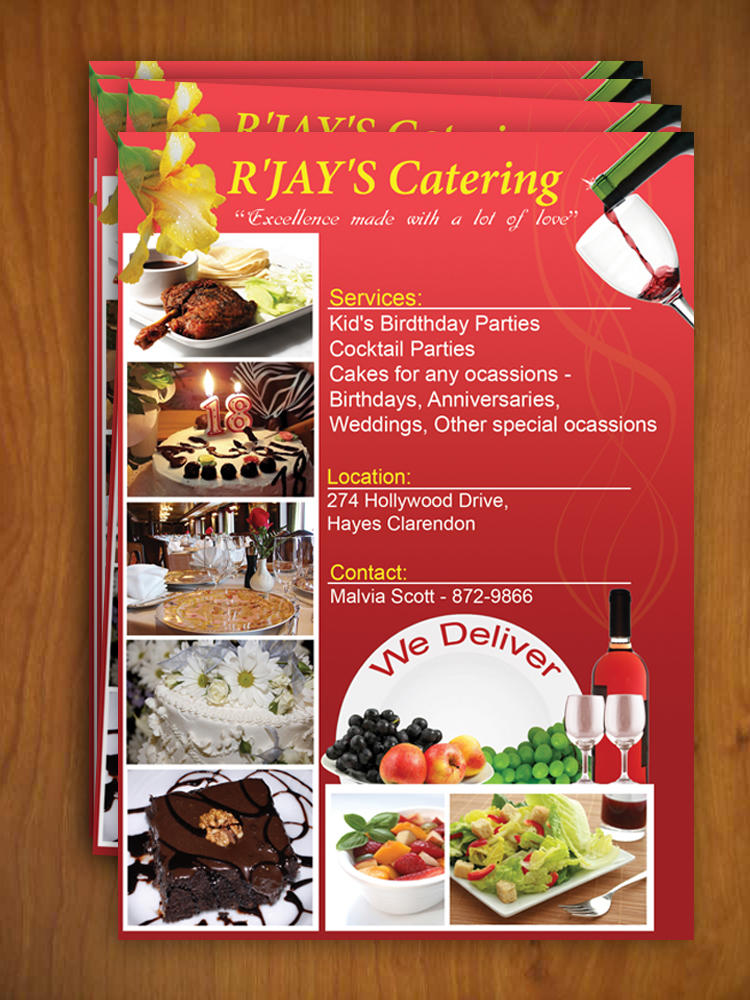 Catering flyer by yanic on DeviantArt