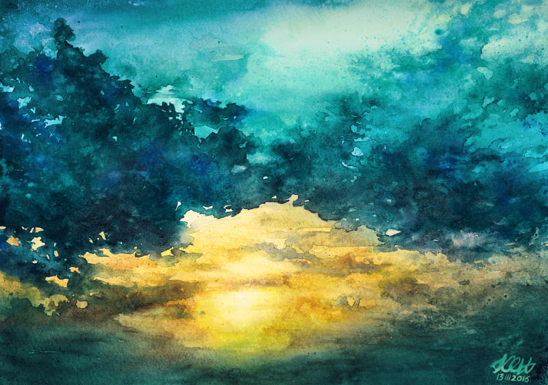 Watercolor Sky No 3